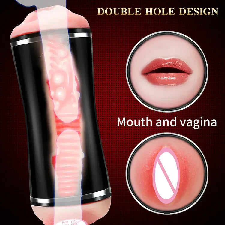 Double Head Automatic Vibration Voice Interaction Hands-free Aircraft Cup