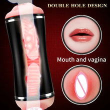 Load image into Gallery viewer, Double Head Automatic Vibration Voice Interaction Hands-free Aircraft Cup