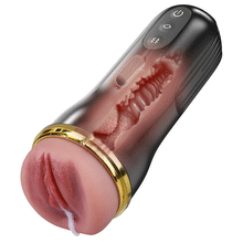 Load image into Gallery viewer, The Captain 10 Vibrating Sucking Deep Throat Male Stroker