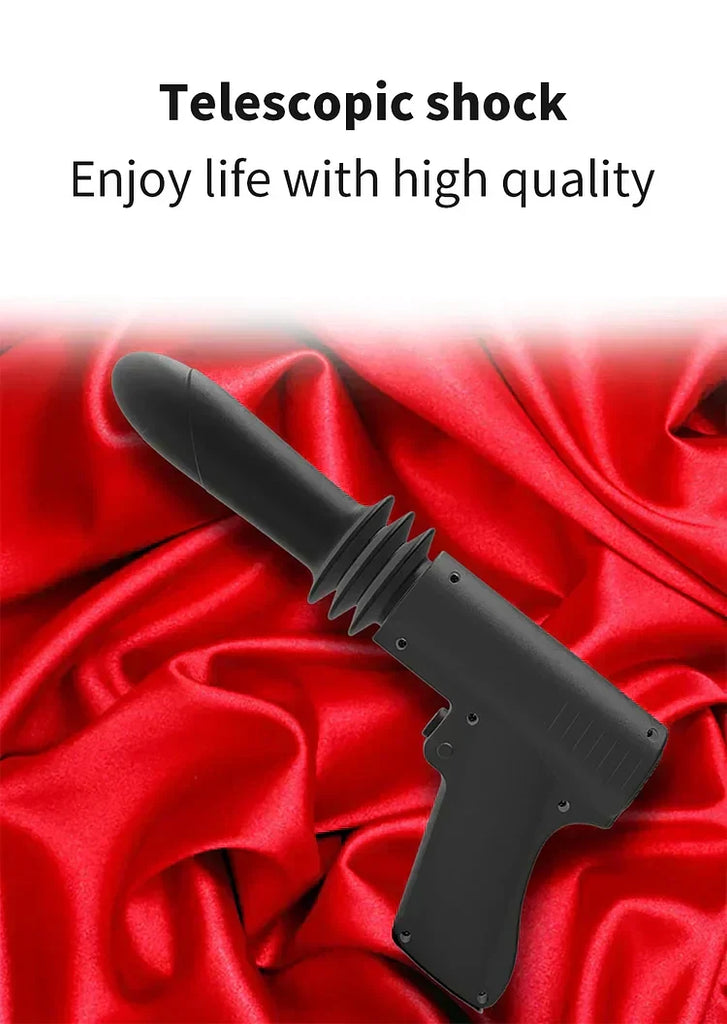 Pistol - Woman Telescopic Vibrator Men G Spot Anal Pussy Gun Dildo Toy