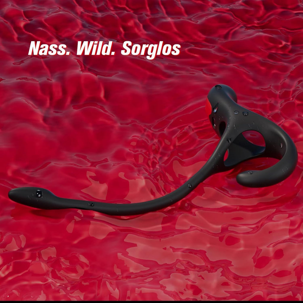 Analplug Prostata Hoden Stimulation Männer mit Penisring Klitorisstimulator, Anal Butt Plug Dildo Sex Spielzeug für die Männer Paare Frauen, Penis Ring Vibrator App, Cockring Sexspielzeug Vibration