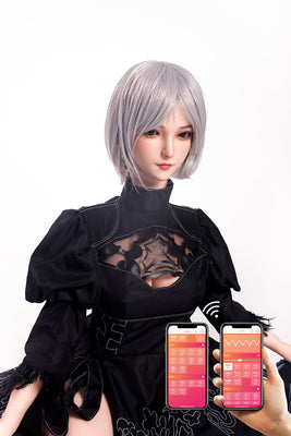 US Stock - RIDMII 163cm Unique Design Momo Plus Cosplay App-Controlled Sex Doll Silicone Head TPE Body Love Doll