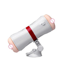 Load image into Gallery viewer, Double Hole Airplane Cup Men's Suction Plug Hands-free Vibration Clip Suction Masturbation