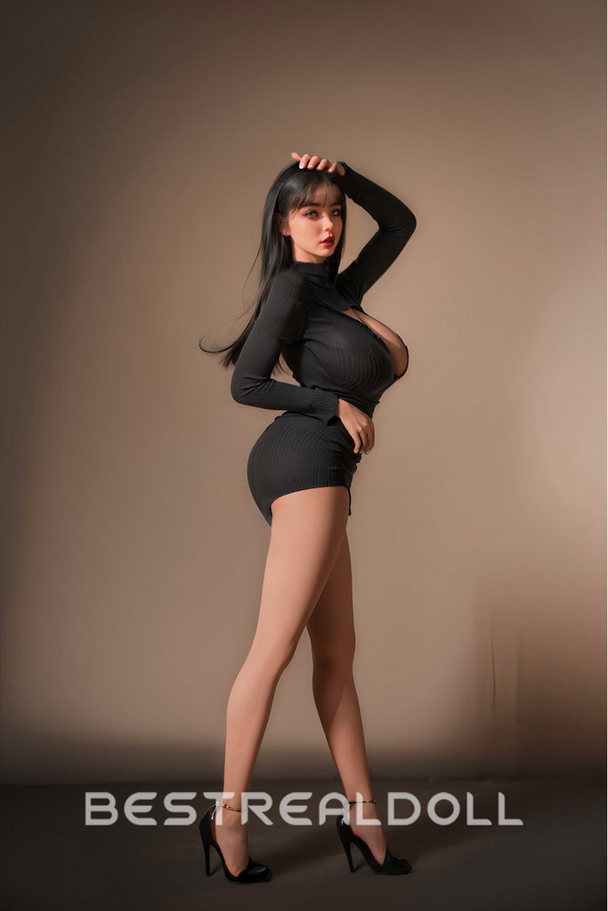 US Stock - RIDMII Danica Plus Unique Design 161cm #468 Realistic BBW Sex Doll Silicone ROS Head Movable Jaw Adult Love Doll TPE Body